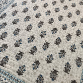 Indian Reversible Floral Print Kantha Quilt Razai – Queen Size Cotton Bedspread & Throw
